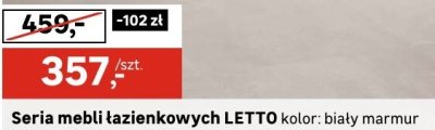 Szafka pod umywalkę wisząca Letto Sensea promocja w Leroy Merlin
