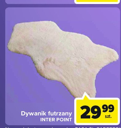 Dywanik futrzany Inter point promocja
