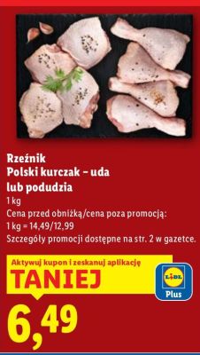 Kurczak rzeźnik Polski kurczak - uda lub podudzia promocja w Lidl