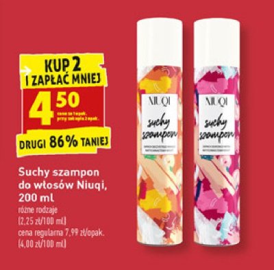 Suchy szampon mango Niuqi promocja