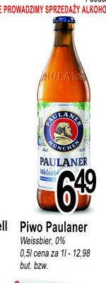 Piwo Paulaner weissbier 0.0% promocja