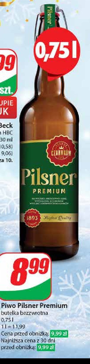 Piwo Czarnków pilsner premium promocja