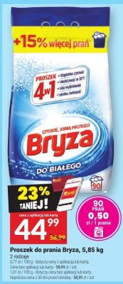 Proszek do prania Bryza 5,85 kg promocja w Twój Market