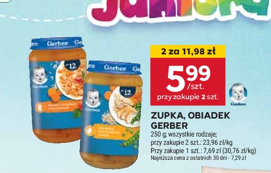 Warzywa z kurczakiem i kaszą Gerber junior promocja