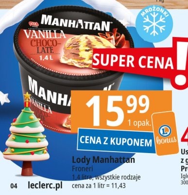 Lody chocolate & vanilla Nestle manhattan Manhattan (nestle) promocja
