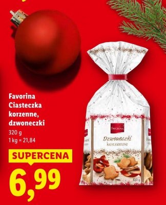 Ciasteczka korzenne dzwoneczki promocja w Lidl
