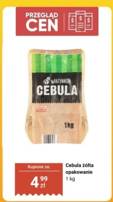 Cebula żółta opakowanie promocja w Biedronka