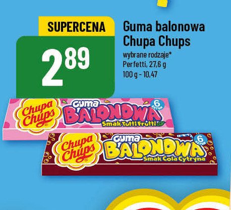 Guma balonowa cola-lemon Chupa chups big babol promocja