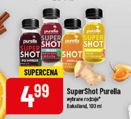 Napój super shot po imprezie Purella superfoods Purella food promocja