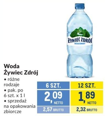 Woda Żywiec Zdrój promocja w Makro