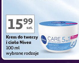 Krem do twarzy lekki odżywczy Nivea creme care promocja