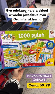 Gra edukacyjna Carotina 1000 pytań promocja w Kaufland