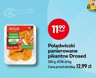 Polędwiczki panierowane pikantne Drosed promocja w Żabka