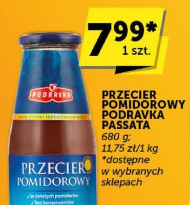 Przecier pomidorowy Podravka Passata promocja w Euro Sklep