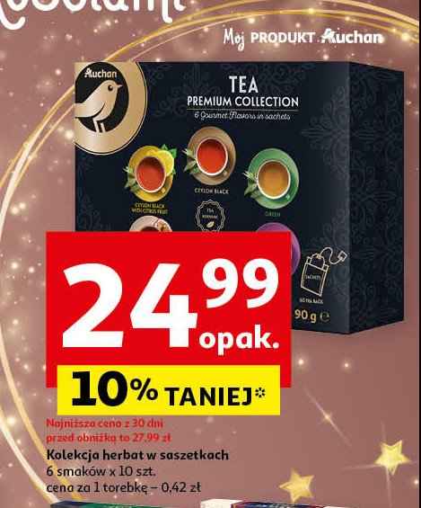 Zestaw herbat premium collection Auchan promocja w Auchan