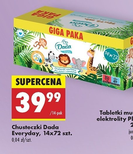 Chusteczki nawilżane Dada everyday promocja