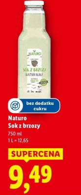 Sok z brzozy  promocja w Lidl