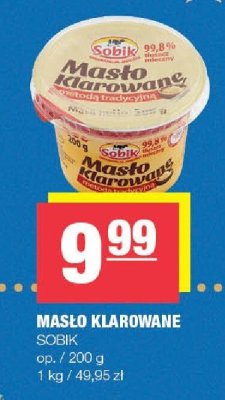 Masło klarowane SOBIK promocja w SPAR