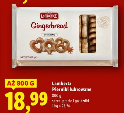 Pierniki lukrowane Lambertz promocja w Lidl