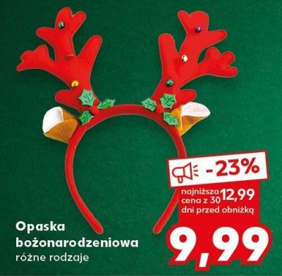 Opaska bożonarodzeniowa różne rodzaje promocja w Kaufland