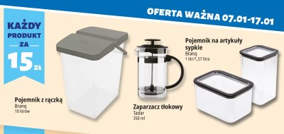 Pojemnik z rączką Branq 10 litrów promocja w Leclerc