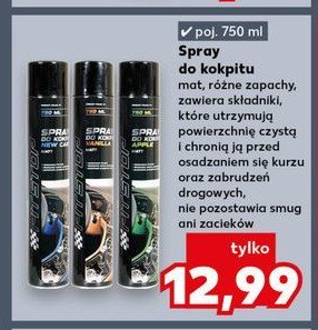 Spray do kokpitu jabłko Pit stop promocja