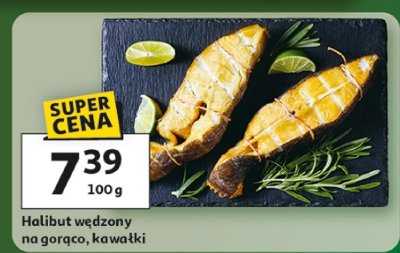 Halibut wędzony na gorąco, kawałki promocja w Auchan