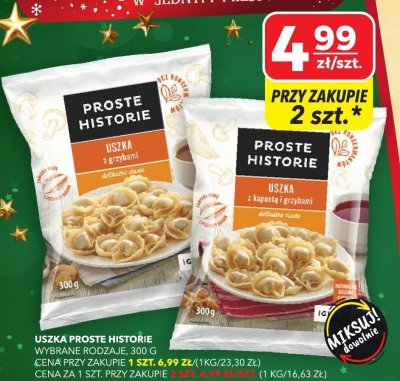 Uszka Proste Historie z kapustą i grzybami promocja w Top Market