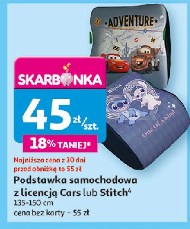 Podstawka samochodowa 135-150 cm cars promocja w Auchan