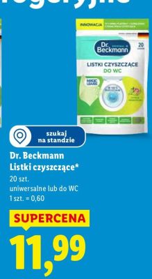 Listki Dr. Beckmann czyszczące uniwersalne lub do WC promocja w Lidl