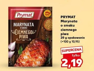 Marynata o ciemnego piwa Prymat promocja