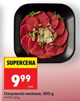 Carpaccio wołowe, 100 g promocja w Biedronka