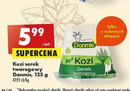 Ser kozi twarogowy Danmis promocja