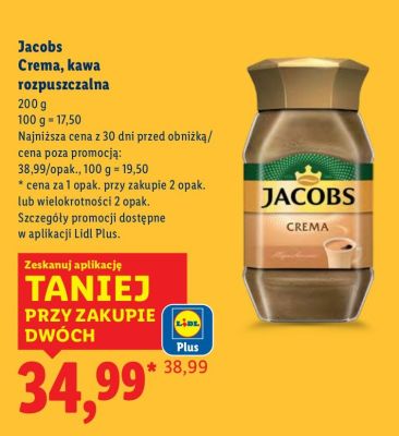 Kawa rozpuszczalna Crema promocja w Lidl