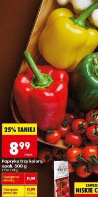 Papryka trzy kolory promocja w Biedronka