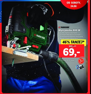 Wyrzynarka 800 w Parkside promocja