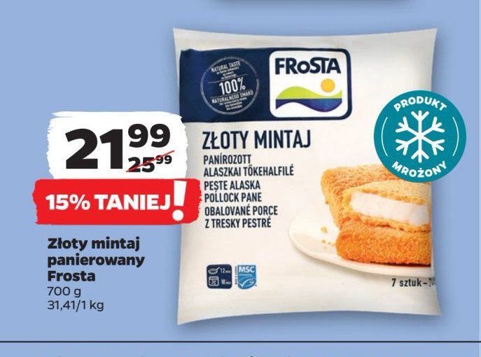 Złoty mintaj Frosta promocja