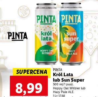 Piwo Pinta sun super promocje