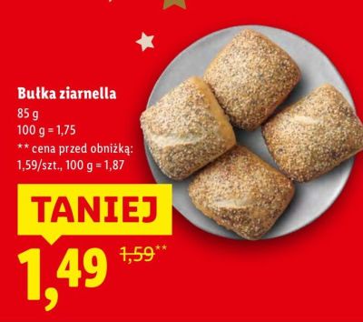 Bułka ziarnella promocja w Lidl