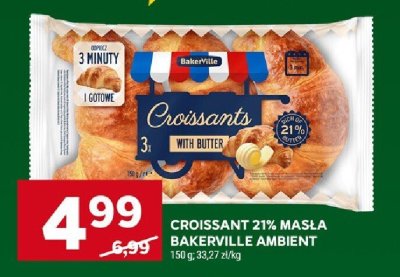 Croissant 21% masła Bakerville Ambient with butter promocja w Stokrotka