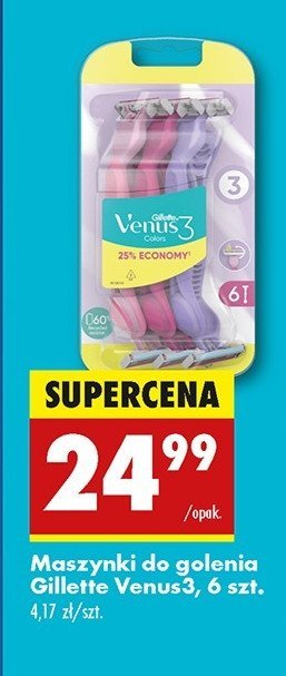 Maszynka do golenia Gillette simply venus 3 promocja w Biedronka