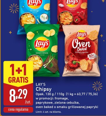 Chipsy Lay's Oven Baked Grilled Paprika promocja w Aldi