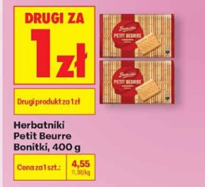 Herbatniki Petit Beurre Bonitki promocja w Biedronka