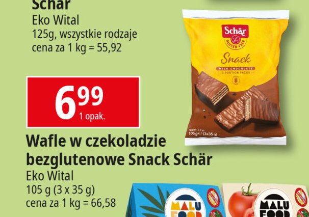 Wafelki bezglutenowe Schar promocja w Leclerc