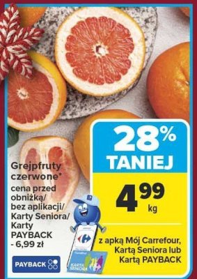 Grejpfruty czerwone promocja w Carrefour
