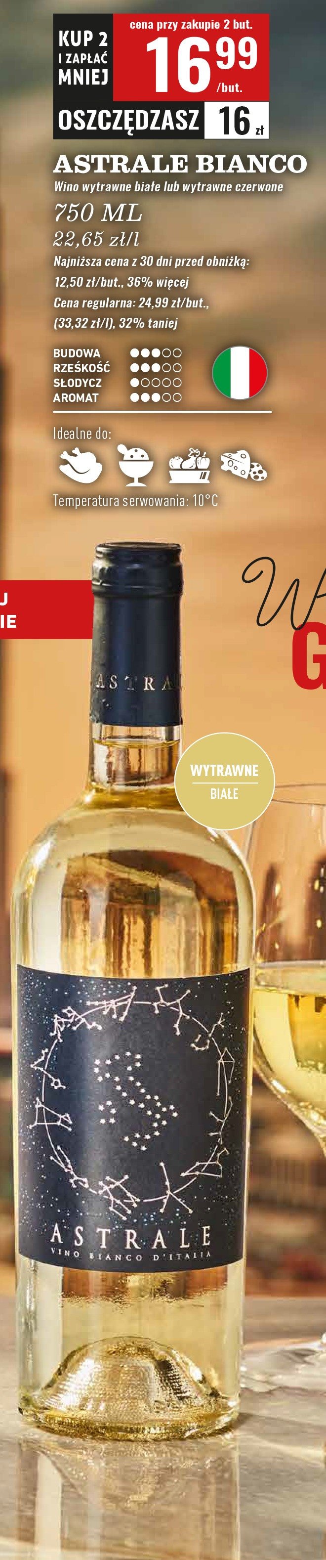 Wino Astrale dry promocja w Biedronka