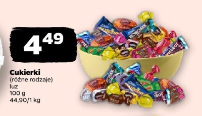 Cukierki luz, różne rodzaje promocja w Netto