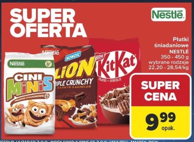 Płatki śniadaniowe NESTLE 350-450 g promocja w Carrefour