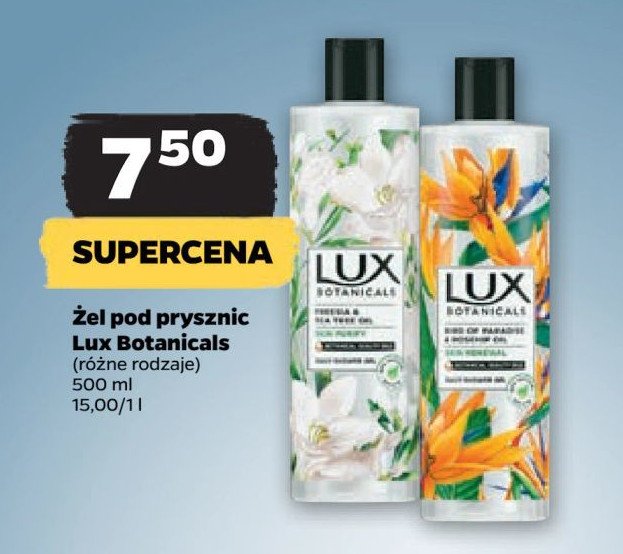 Żel pod prysznic freesia & tea tree oil Lux botanicals promocja