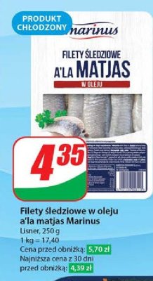 Filety 艣ledziowe a la matjas w oleju promocja